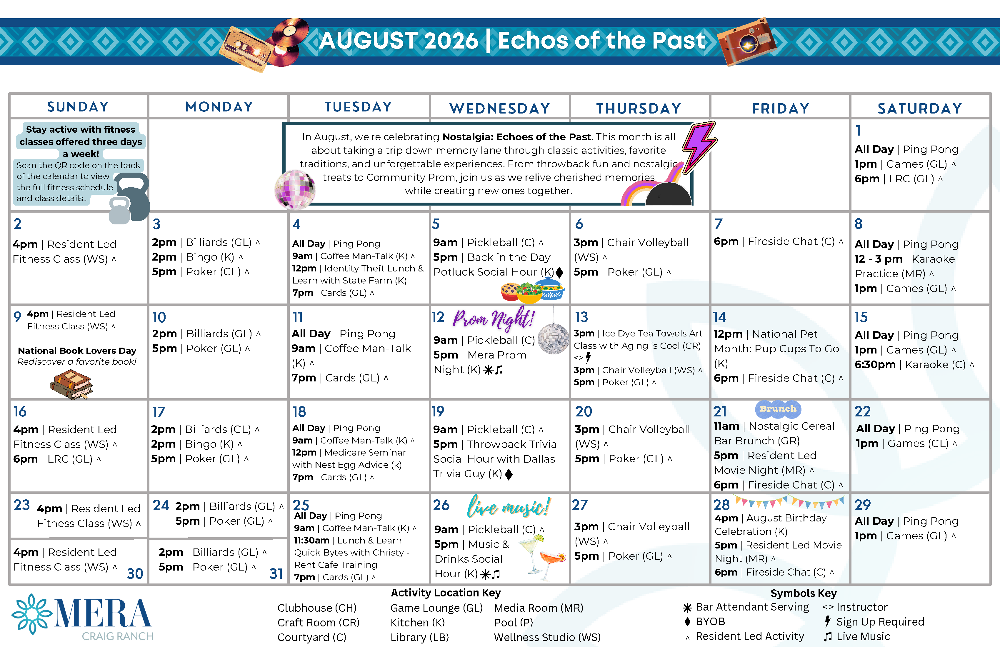 Resident Calendar Resident Calendar