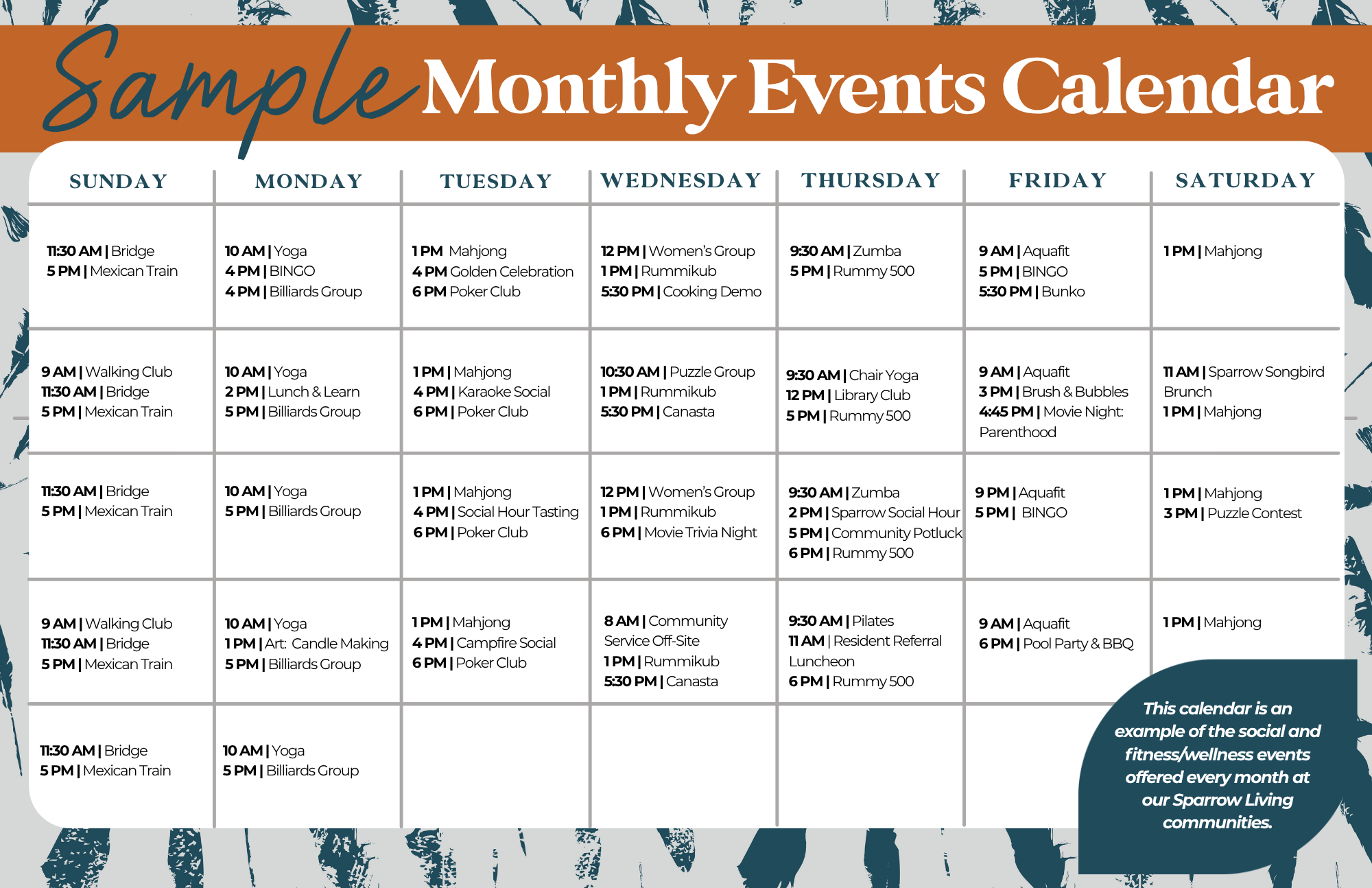 Sample Calendar